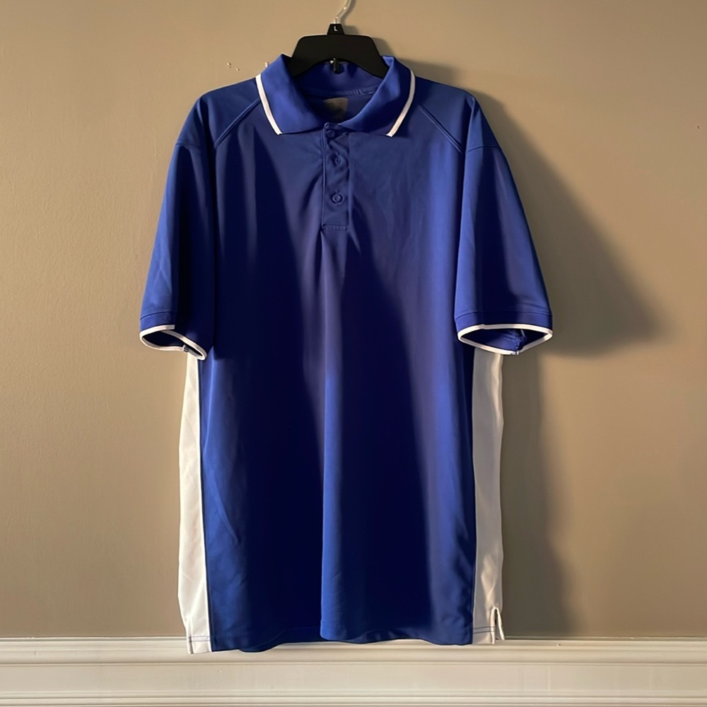 Blue and White Polo